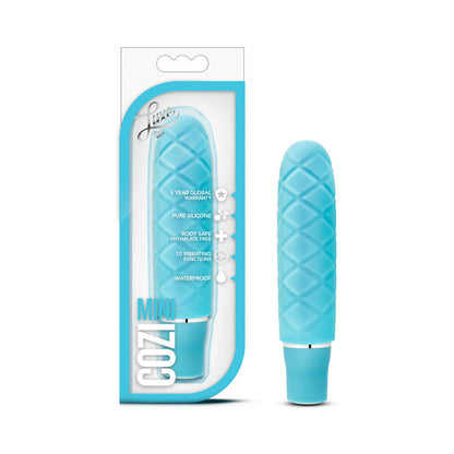 BLUSH - LUXE COZI MINI SILICONE SLIMLINE VIBRATOR AQUA