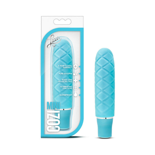 BLUSH - LUXE COZI MINI SILICONE SLIMLINE VIBRATOR AQUA