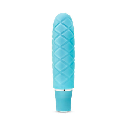 BLUSH - LUXE COZI MINI SILICONE SLIMLINE VIBRATOR AQUA