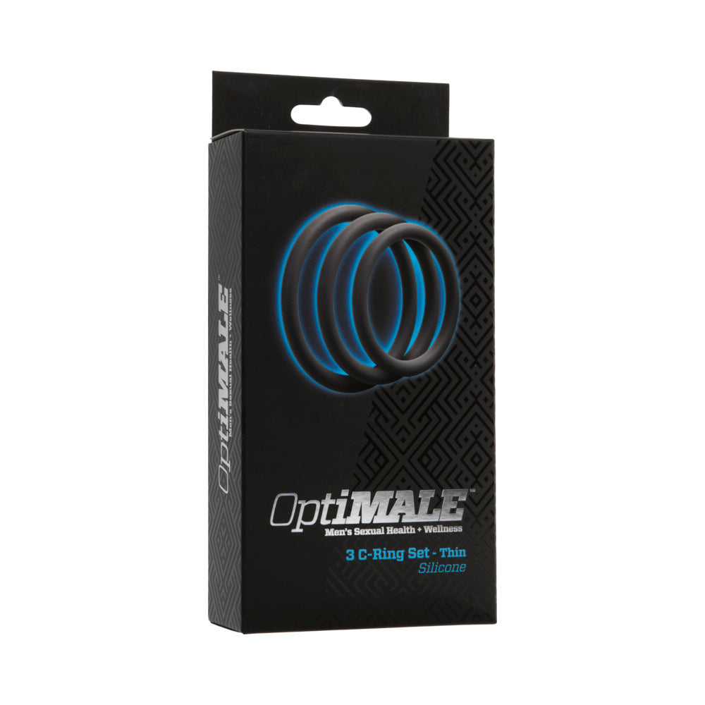 DOC JOHNSON - OPTIMALE – 3 C-RING SET – THIN SLATE
