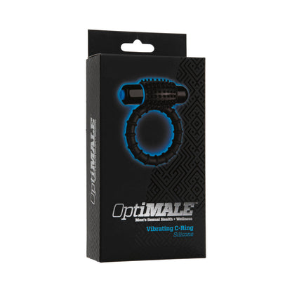 DOC JOHNSON - OPTIMALE – VIBRATING C-RING BLACK