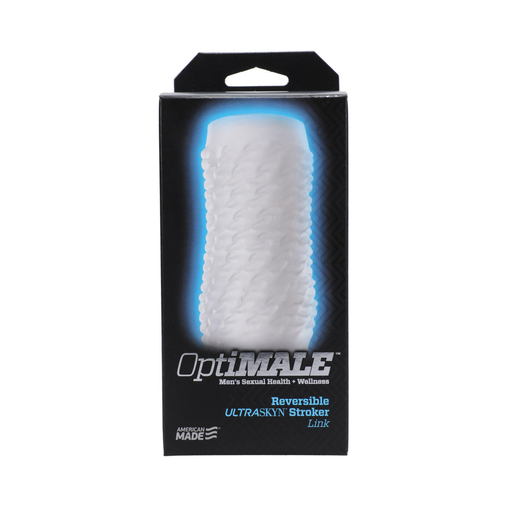 DOC JOHNSON - OPTIMALE – REVERSIBLE UR3 STROKER – LINK CLEAR