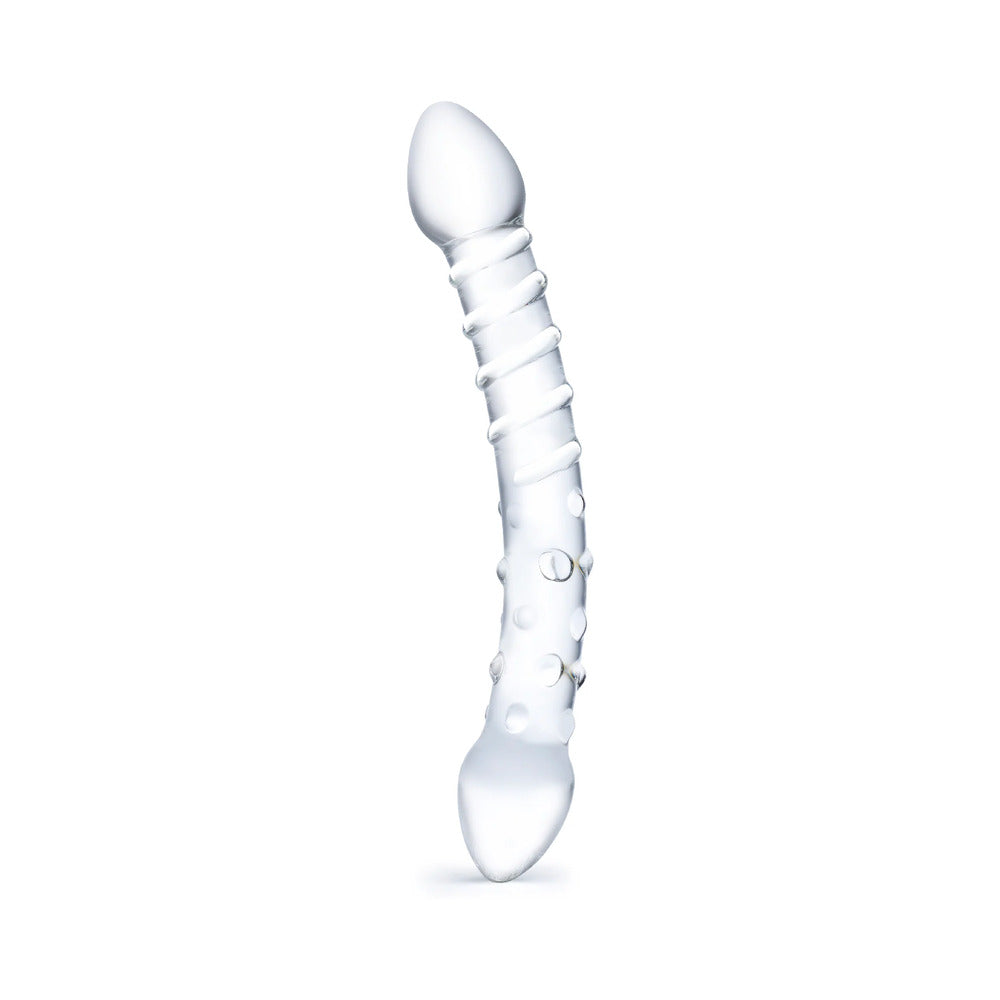 ELECTRIC EEL - DILDO DE VIDRO DOUBLE TROUBLE DE 10 POL.
