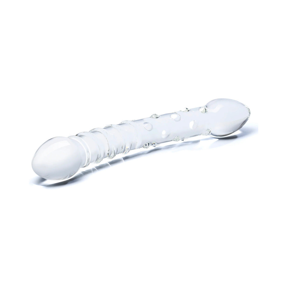 ELECTRIC EEL - DILDO DE VIDRO DOUBLE TROUBLE DE 10 POL.