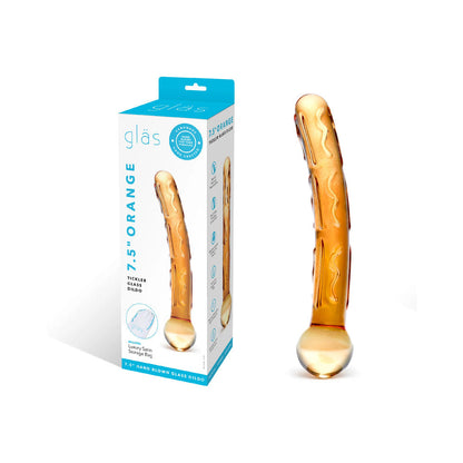 ELECTRIC EEL - DILDO DE VIDRO ORANGE TICKLER 7.5 POL.