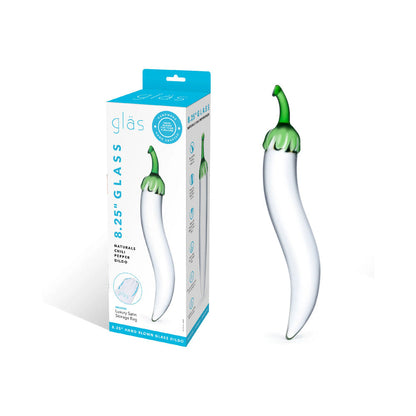 ELECTRIC EEL - DILDO GLAS NATURALS CHILI PEPPER 8.25 POL.