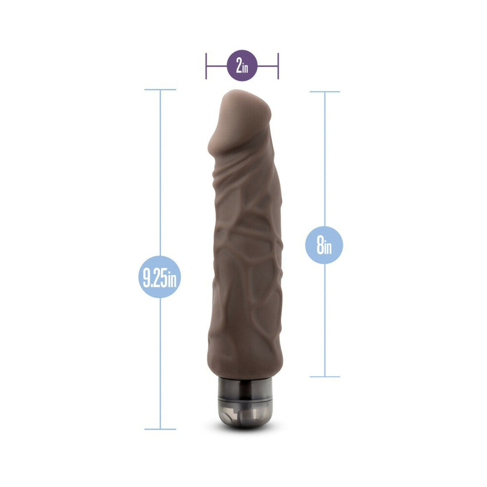 BLUSH - AU NATUREL HOME WRECKER 9.5 IN. DUAL DENSITY VIBRATING DILDO
