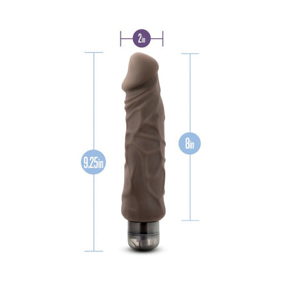 BLUSH - AU NATUREL HOME WRECKER 9.5 IN. DUAL DENSITY VIBRATING DILDO