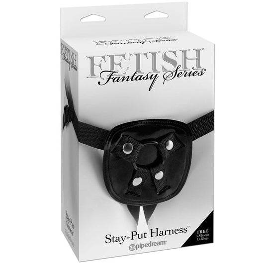 PIPEDREAM - FETISH FANTASY SERIES ADJUSTABLE STAY-PUT HARNESS BLACK