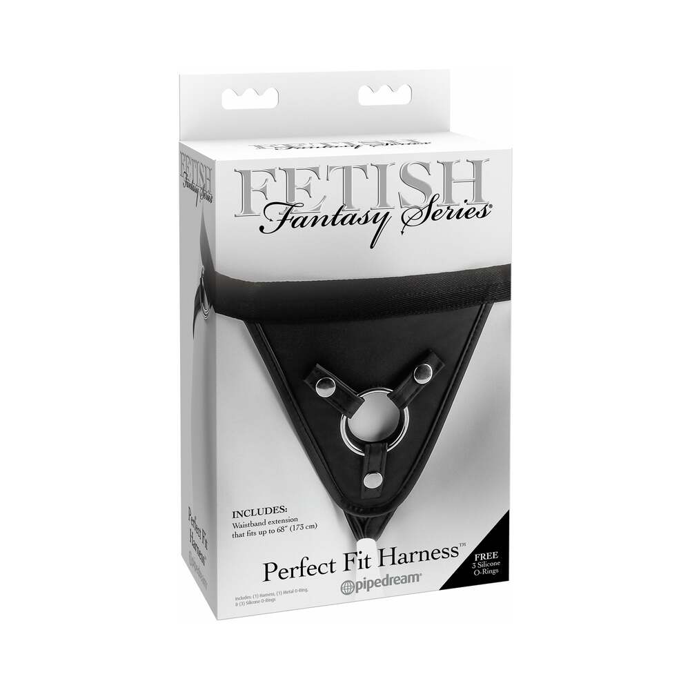 PIPEDREAM - FETISH FANTASY SERIES ADJUSTABLE PERFECT FIT HARNESS BLACK