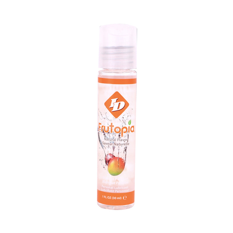 LUBRIFICANTE ID - LUBRIFICANTE COM SABOR A MANGA E MARACUJÁ ID FRUTOPIA FRASCO DE BOLSO 1 FL OZ