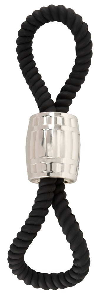 REBEL - HEAVY ROPE COCK STRAP WITH TWO LOOPS