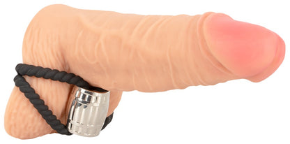 REBEL - HEAVY ROPE COCK STRAP WITH TWO LOOPS