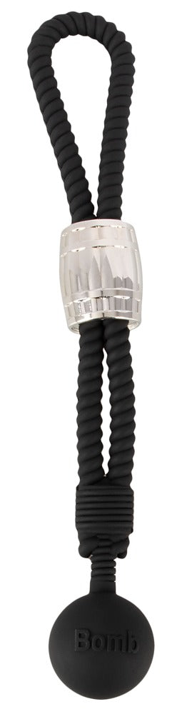 REBEL - HEAVY ROPE COCK STRAP WITH BALL