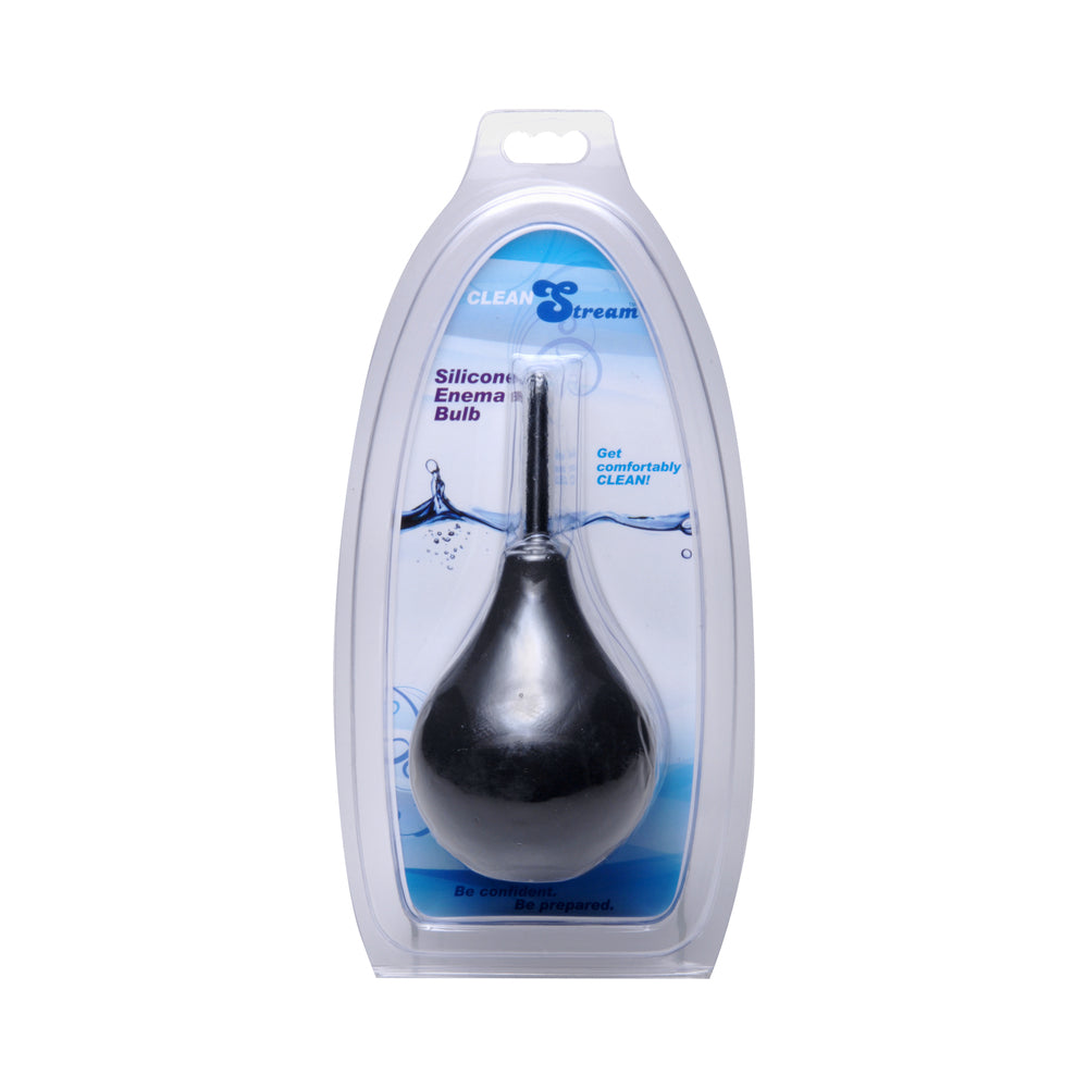XR BRANDS - IRRIGADOR ANAL DE PONTA FINA CLEANSTREAM PRETO