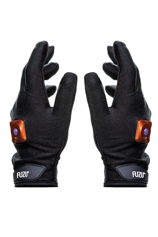 FUZU - LEFT & RIGHT - RECHARGEABLE VIBRATING MASSAGE GLOVES - BLACK