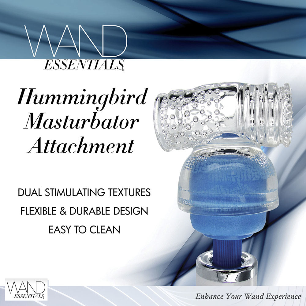 XR BRANDS - WAND ESSENTIALS HUMMMINGBIRD ATTACHMENT CLEAR