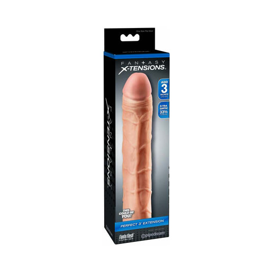 PIPEDREAM - FANTASY X-TENSIONS PERFECT 3 IN. EXTENSION BEIGE