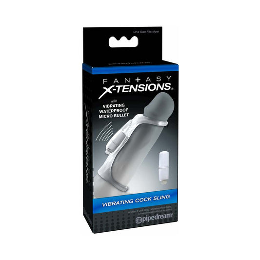 PIPEDREAM - FANTASY X-TENSIONS VIBRATING COCK SLING CLEAR