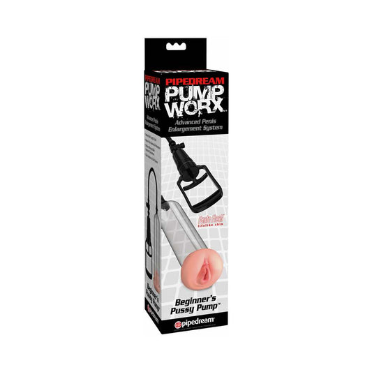 PIPEDREAM - PUMP WORX BEGINNER'S PUSSY PUMP BEIGE/CLEAR