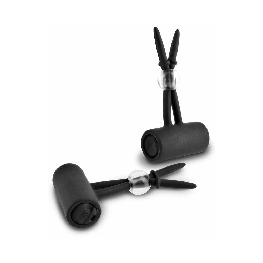 PIPEDREAM - FETISH FANTASY SERIES EDIÇÃO LIMITADA VIBRADORES DE MAMILOS EM SILICONE PRETO