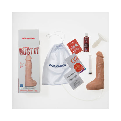DOC JOHNSON - BUST IT SQUIRTING REALISTIC COCK W/ 1OZ NUT BUTTER
