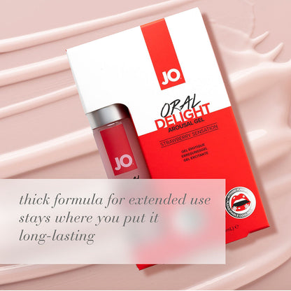 SYSTEM JO - JO ORAL DELIGHT AROUSAL GEL STRAWBERRY SENSATION 1 OZ.