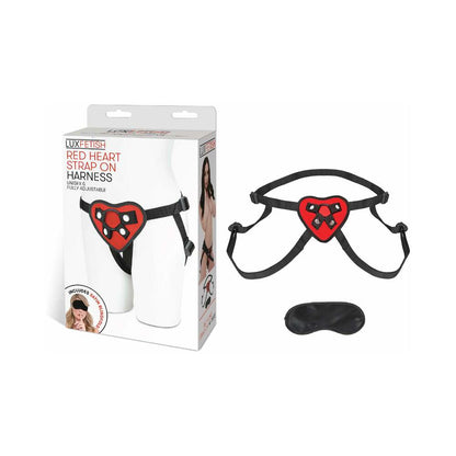 ELECTRIC EEL - ARNÊS STRAP-ON CORAÇÃO VERMELHO LUX FETISH