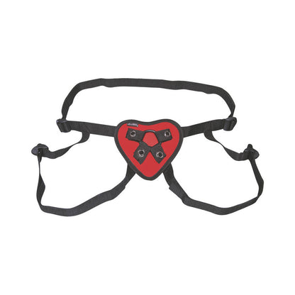 ELECTRIC EEL - ARNÊS STRAP-ON CORAÇÃO VERMELHO LUX FETISH