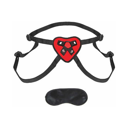ELECTRIC EEL - ARNÊS STRAP-ON CORAÇÃO VERMELHO LUX FETISH