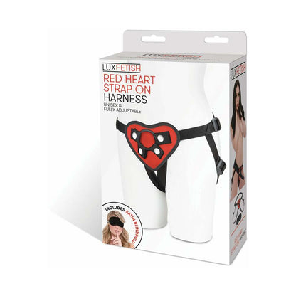 ELECTRIC EEL - ARNÊS STRAP-ON CORAÇÃO VERMELHO LUX FETISH