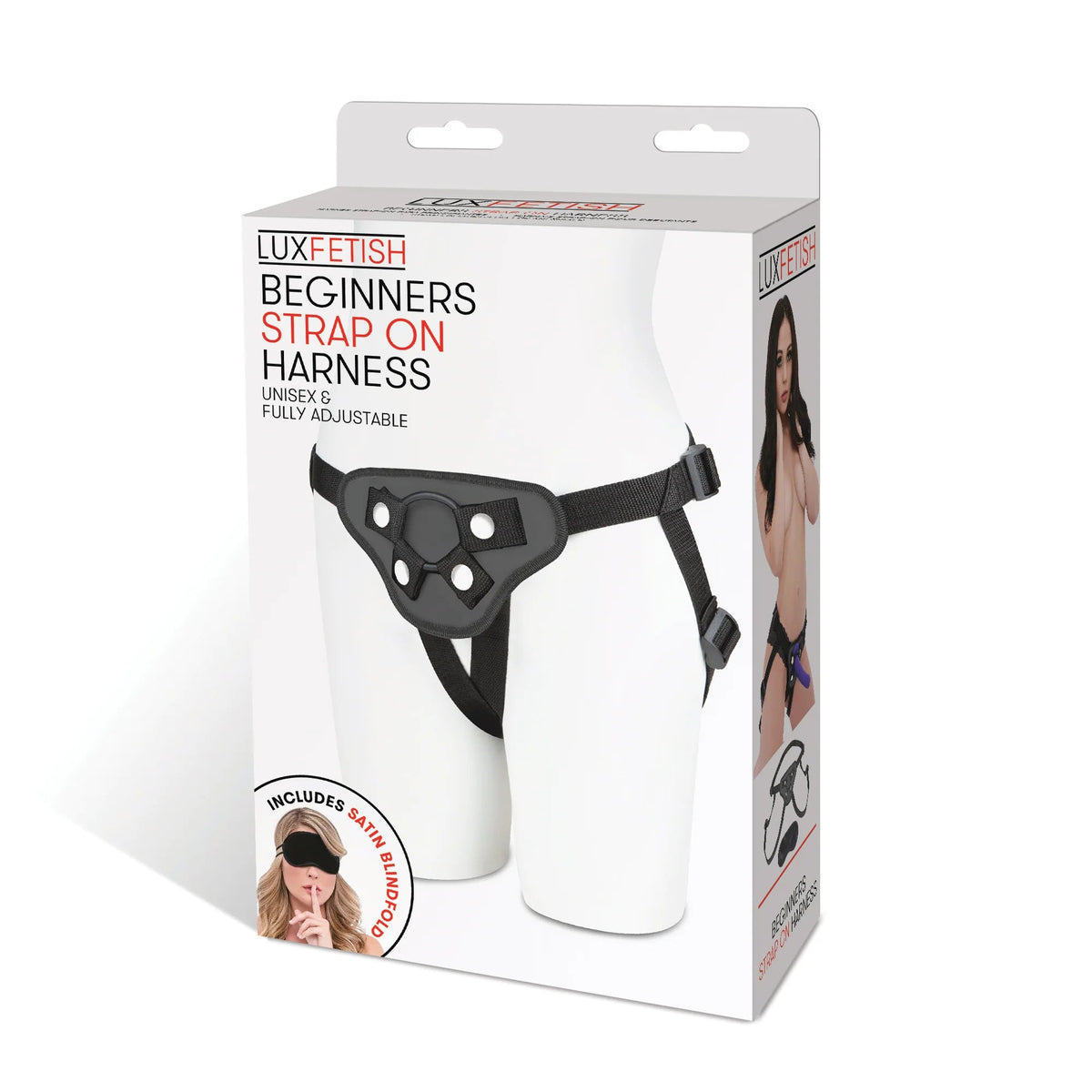 ELECTRIC EEL - LUX FETISH BEGINNERS STRAP-ON HARNESS BLACK