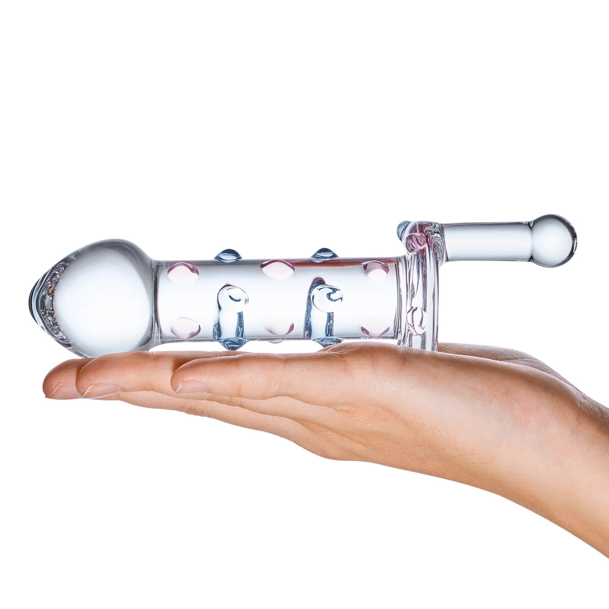 ELECTRIC EEL - DILDO ROTATIVO GLAS 6.5 POL. CANDY LAND JUICER