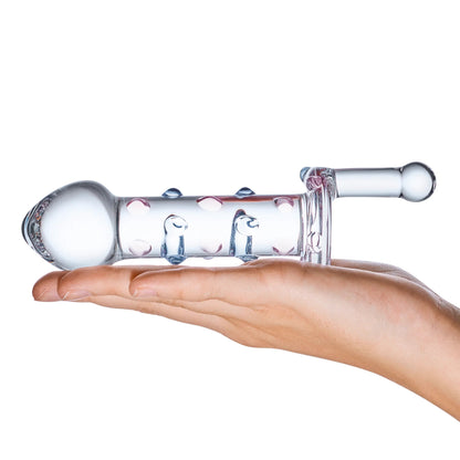 ELECTRIC EEL - DILDO ROTATIVO GLAS 6.5 POL. CANDY LAND JUICER