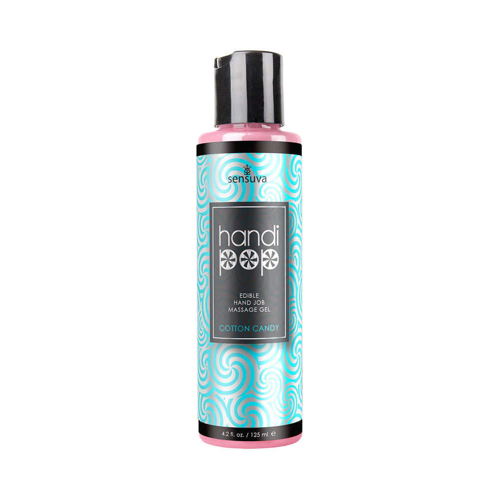 SENSUVA - HANDIPOP EDIBLE HAND JOB MASSAGE GEL COTTON CANDY 4.2 OZ.
