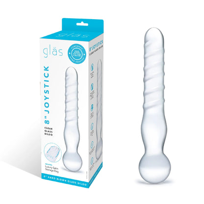 ELECTRIC EEL - DILDO DE VIDRO TRANSPARENTE JOYSTICK 8 POL. GLAS
