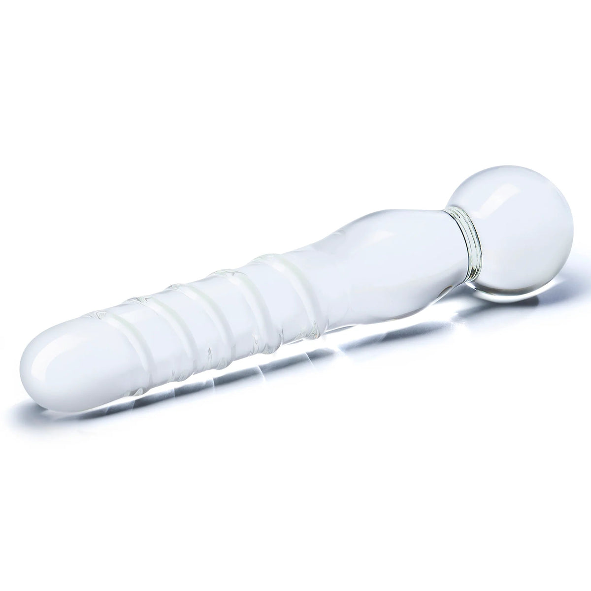 ELECTRIC EEL - DILDO DE VIDRO TRANSPARENTE JOYSTICK 8 POL. GLAS