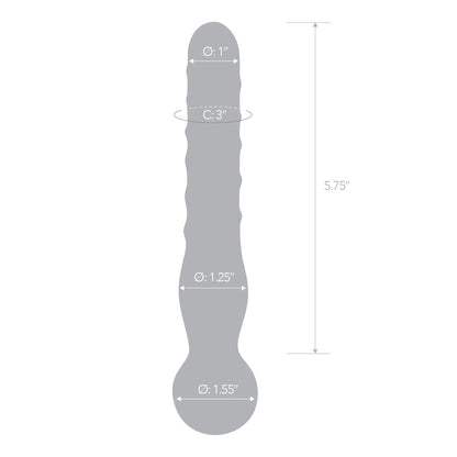 ELECTRIC EEL - DILDO DE VIDRO TRANSPARENTE JOYSTICK 8 POL. GLAS