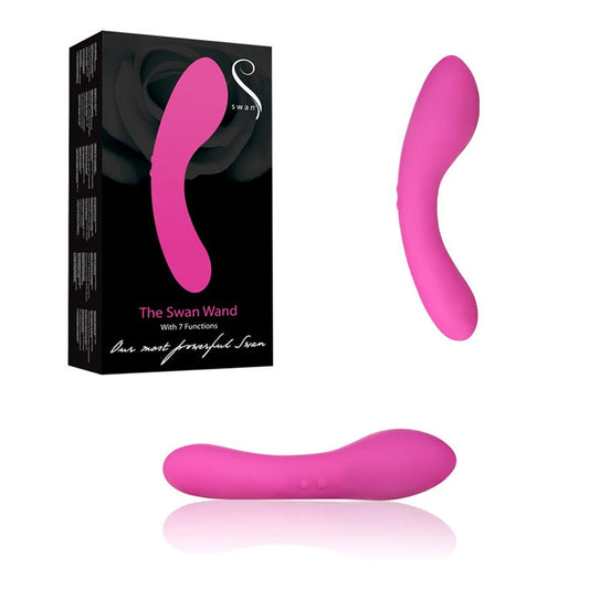 BMS - SWAN MASSAGE WAND RECHARGEABLE, WATERPROOF. 2 MOTORS AND 7 FUNCTIONS.