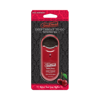 DOC JOHNSON - GOODHEAD TO GO - SPRAY PARA GARGANTA PROFUNDA 10ML. CEREJA SILVESTRE