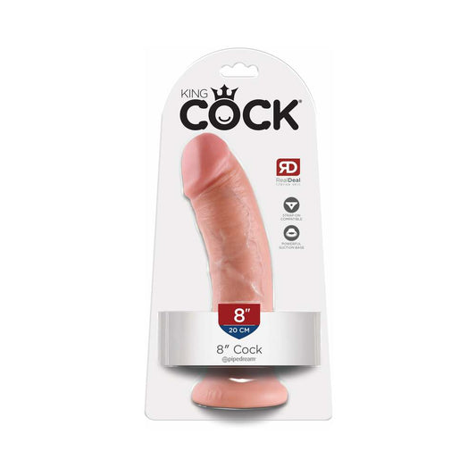 PIPEDREAM - COCK 8 IN. COCK REALISTIC DILDO WITH