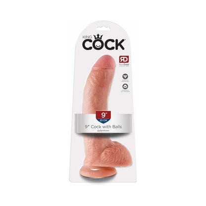 PIPEDREAM - COCK 9 IN. COCK WITH BALLS REALISTIC SUCTION CUP DILDO