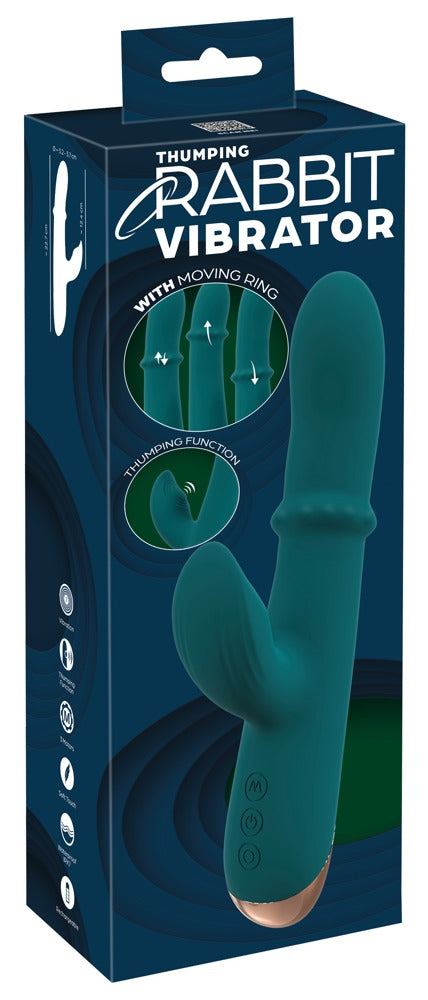 YOU2TOYS - THUMPING RABBIT VIBRATOR WITH MOVING RING