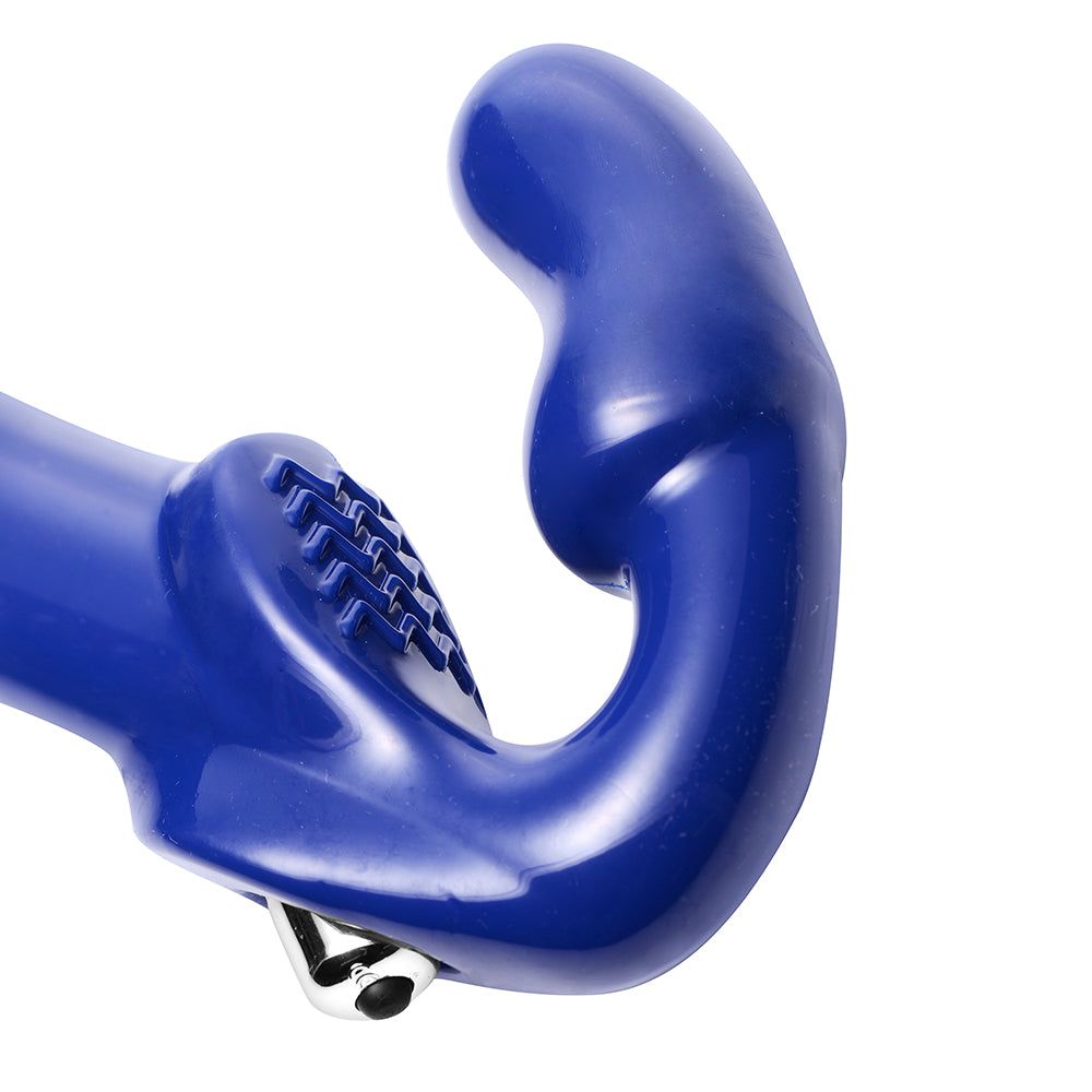 XR BRANDS - STRAP U REVOLVER II STRAPLESS STRAP-ON DILDO BLUE