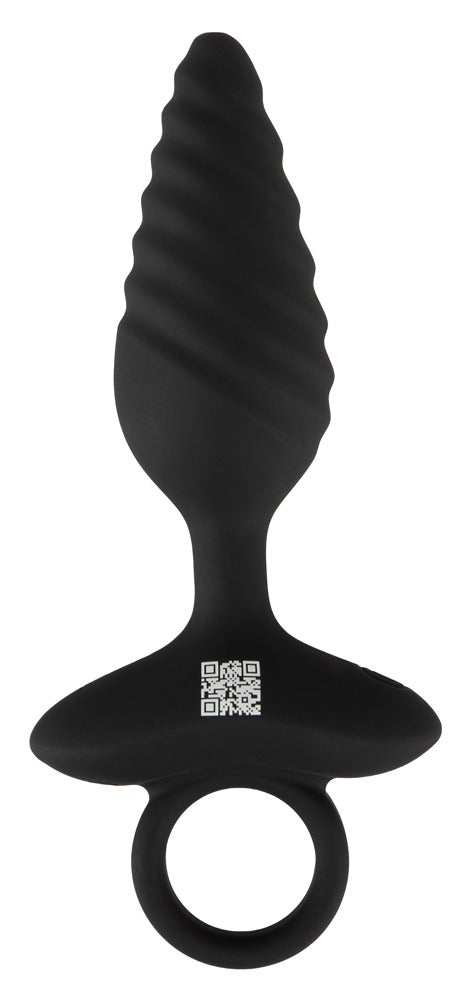 ANOS - FLEXIBLE BUTT PLUG TWISTED DESIGN WITH VIBRATIONS