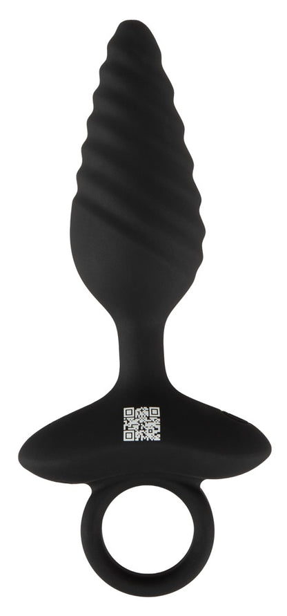 ANOS - FLEXIBLE BUTT PLUG TWISTED DESIGN WITH VIBRATIONS