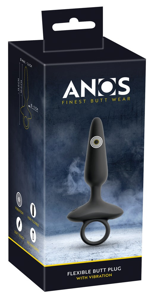ANOS - FLEXIBLE BUTT PLUG WITH VIBRATIONS