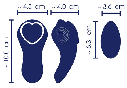 SWEET SMILE - RC PANTY VIBRATOR HEART