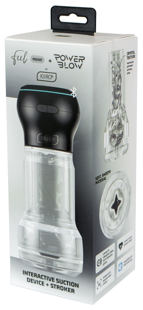 KIIROO - FEEL POCKET STROKER CRYSTAL + POWERBLOW COMBO