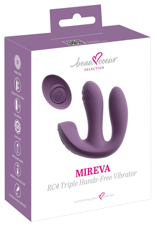 BEAU COEUR - MIREVA RC TRIPLE HANDS-FREE VIBRATOR